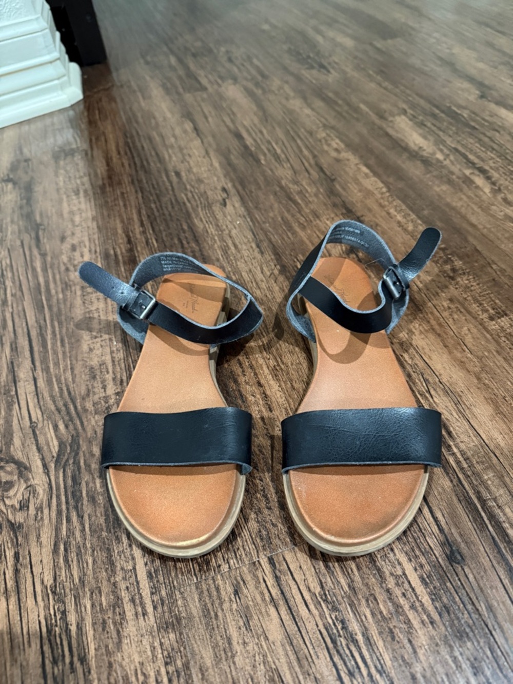 Black Leather Sandals